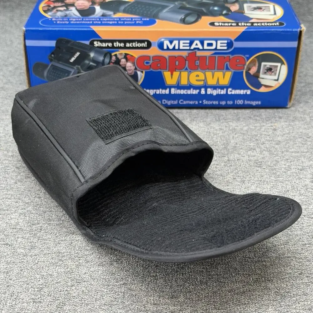 Old Y2K Meade CaptureView 8x22 Integrated Low Pixel Digital Camera Binoculars